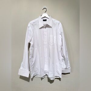 Christian Dior white dress shirt New Men Sz 17.5/35 Formal